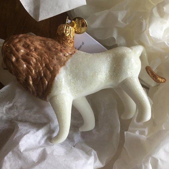 The Met blown glass lion ornament NWT - Picture 6 of 7